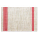 Nappe lavable et enroulable de couleur naturelle avec des bandes de couleur au choix