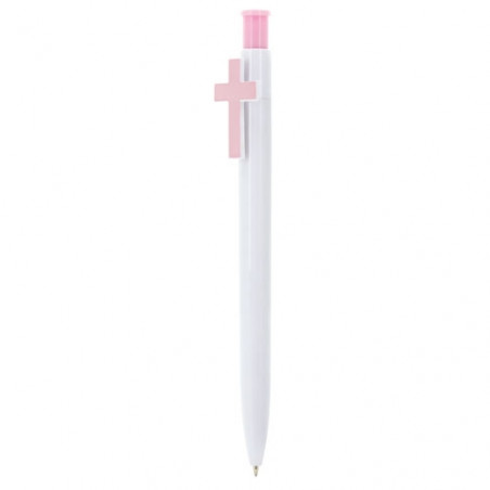 Stylo pour les détails des invités avec croix décorative