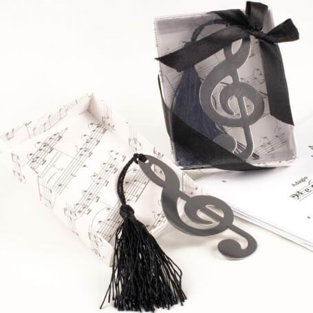 Marque-page clé de sol cadeau
