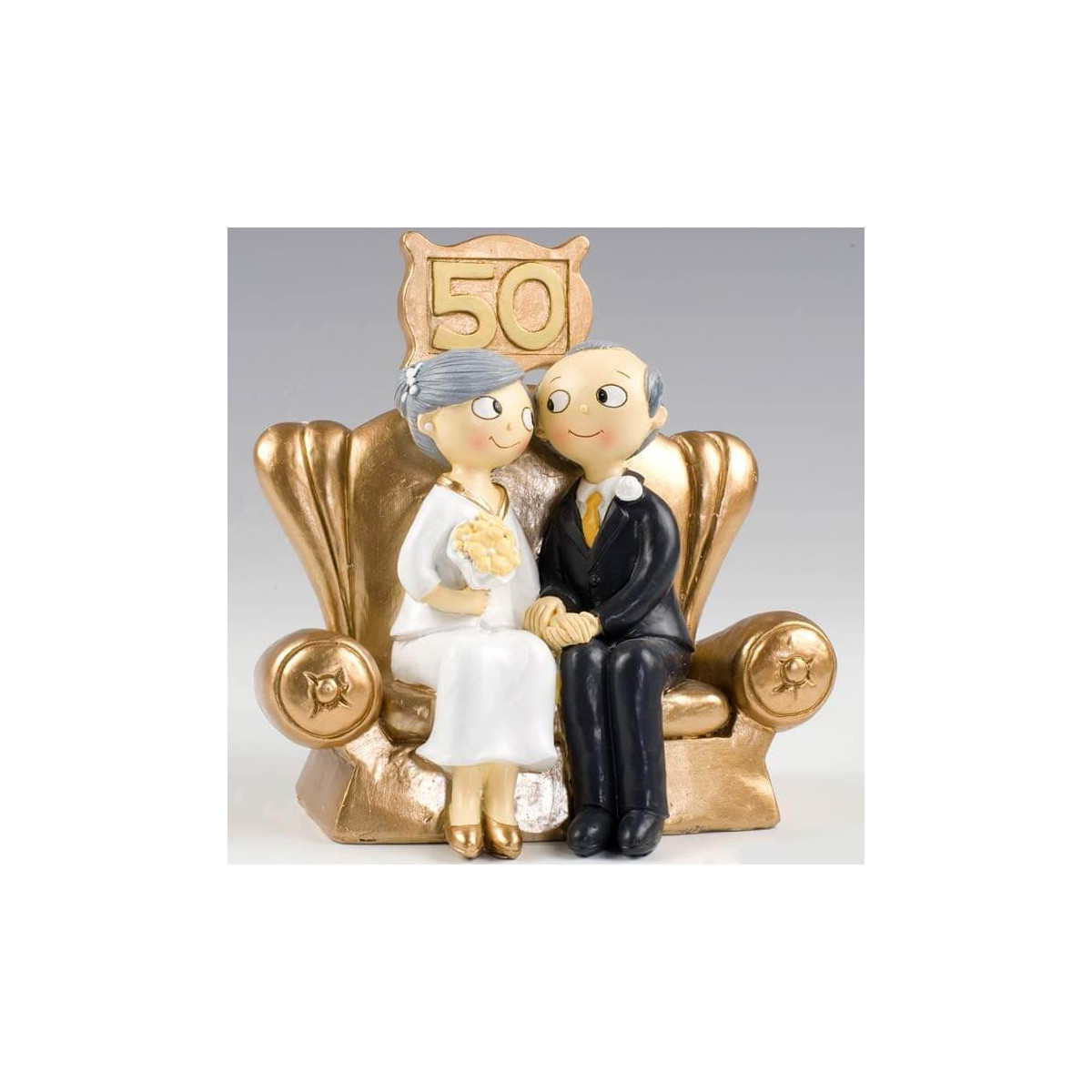 Figures originales pour les gâteaux de mariage en or