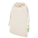Sac en coton pour présentation de détails en couleur naturelle 13x21