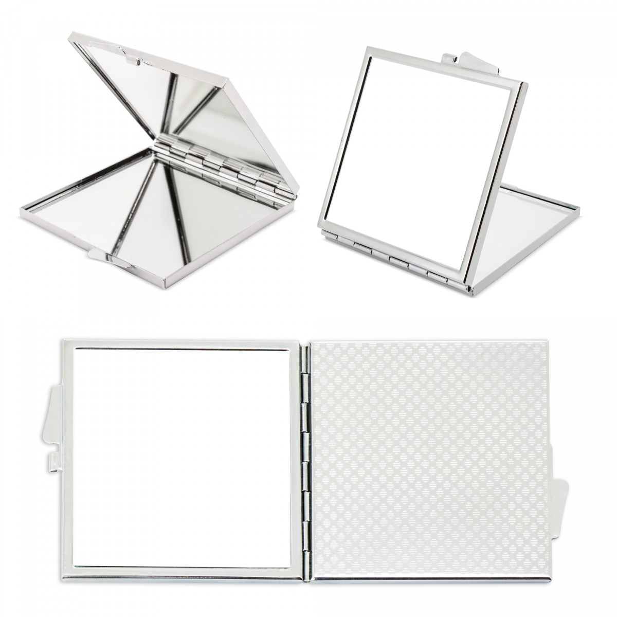 Miroir double carré argenté pour sublimation