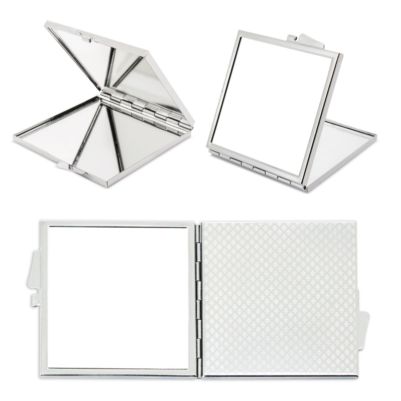 Miroir double carré argenté pour sublimation