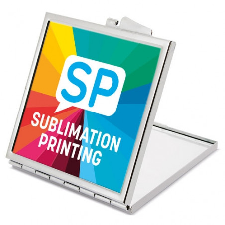 Miroir double carré argenté pour sublimation