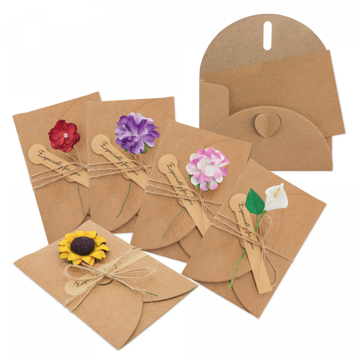 Pack de 10 cartes de vœux de bricolage