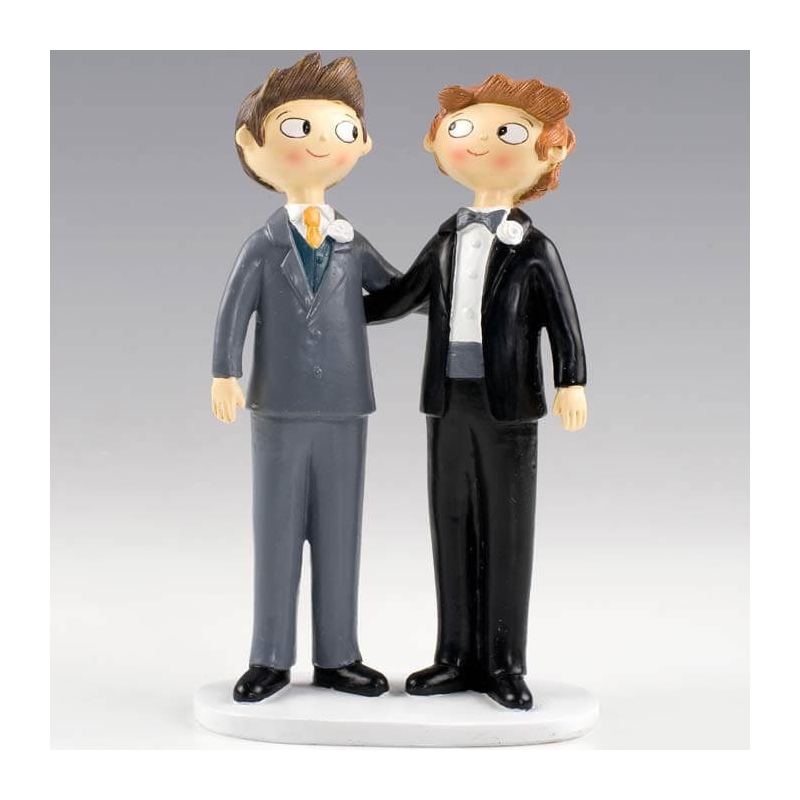 Figurines de gâteau de mariage gay originaux
