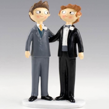 Figurines de gâteau de mariage gay originaux