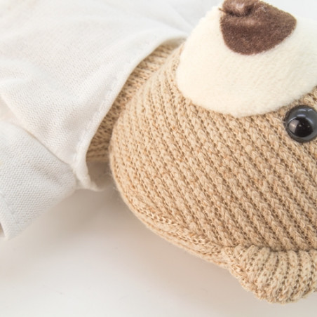 Petit ours en peluche de 20 cm avec corde suspendue