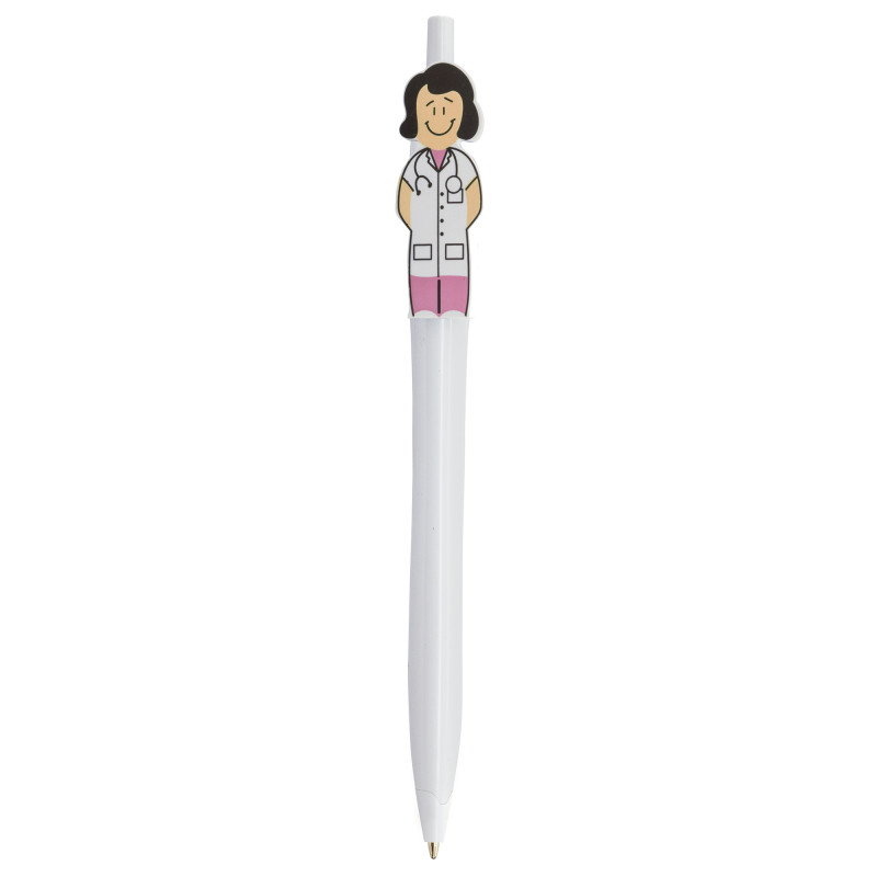 Stylo avec figure de Docteure Médicale à offrir