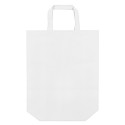 Sac non tissé blanc avec double poignée 35x39