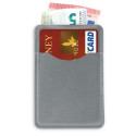 Porte-monnaie en simili cuir avec fenêtre couleur argent à offrir