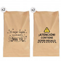 Enveloppes de 25 x 40 cm avec des phrases sympathiques en pack de 4