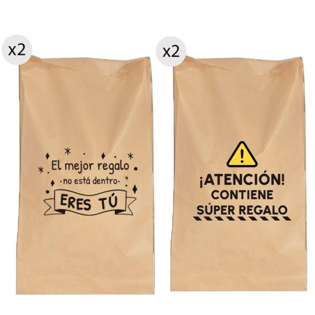 Enveloppes de 25 x 40 cm avec des phrases sympathiques en pack de 4