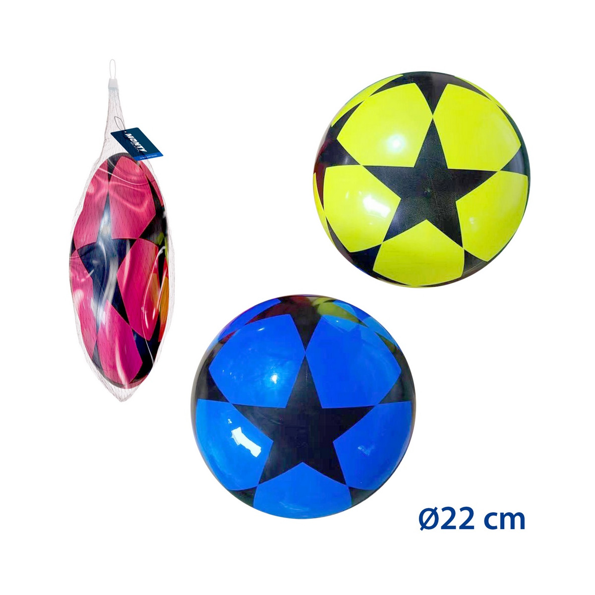 Balle en PVC avec design d'étoile