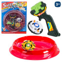 Toupies haut de gamme avec dispositif de lancement et plateforme de jeu pour enfants