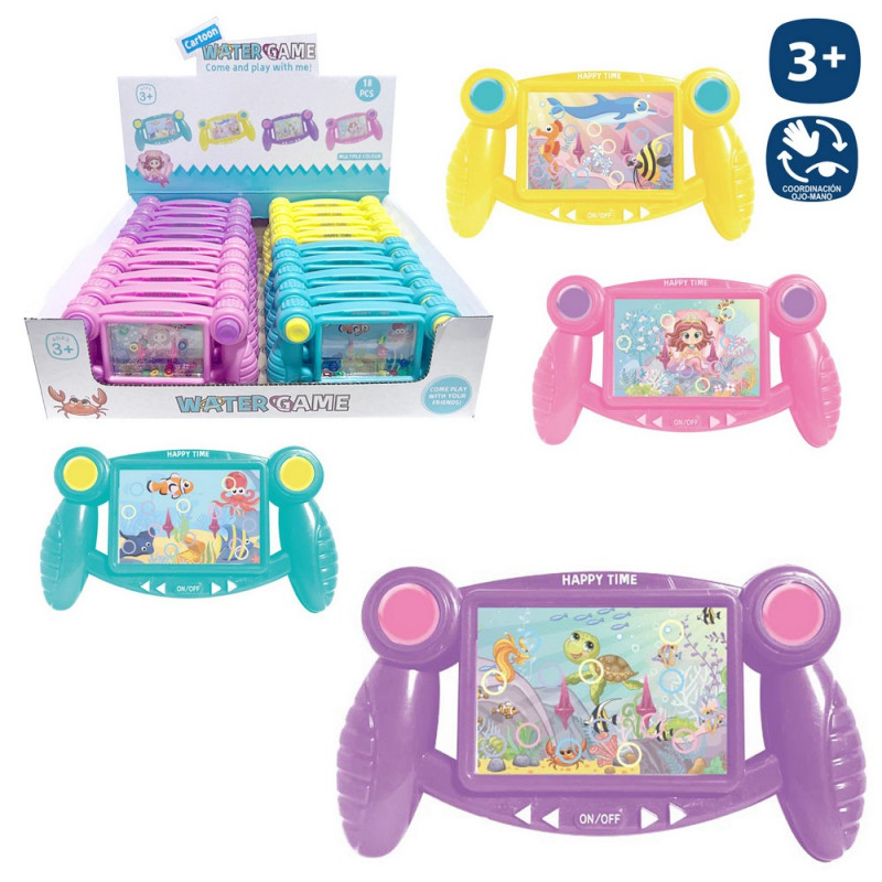 Jeu de compétences pour enfants avec de l'eau et des animaux marins, design ergonomique