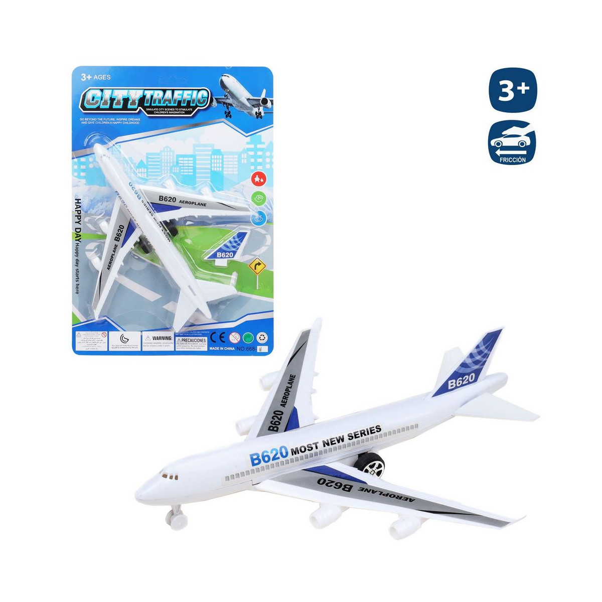 Avion de passagers en jouet