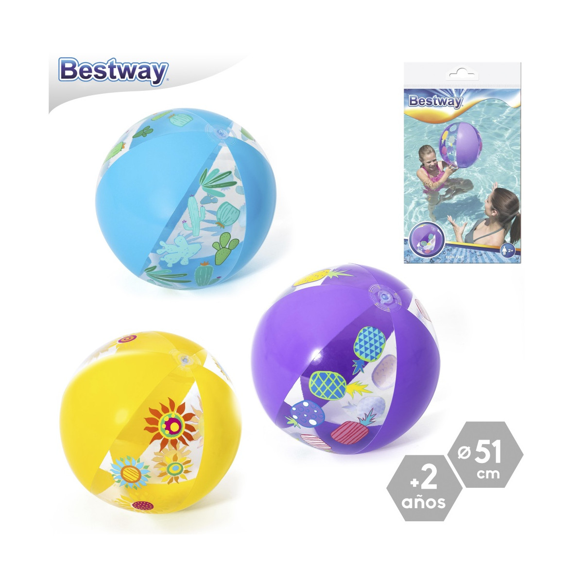Balle gonflable pour piscine et plage