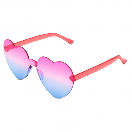 Lunettes de soleil en forme de cœur pour les détails