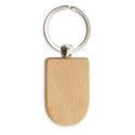 Porte-clés en bois en forme de bouclier à offrir