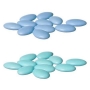 Pelotons de chocolat bleu