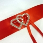 Coussins rouges pour mariages