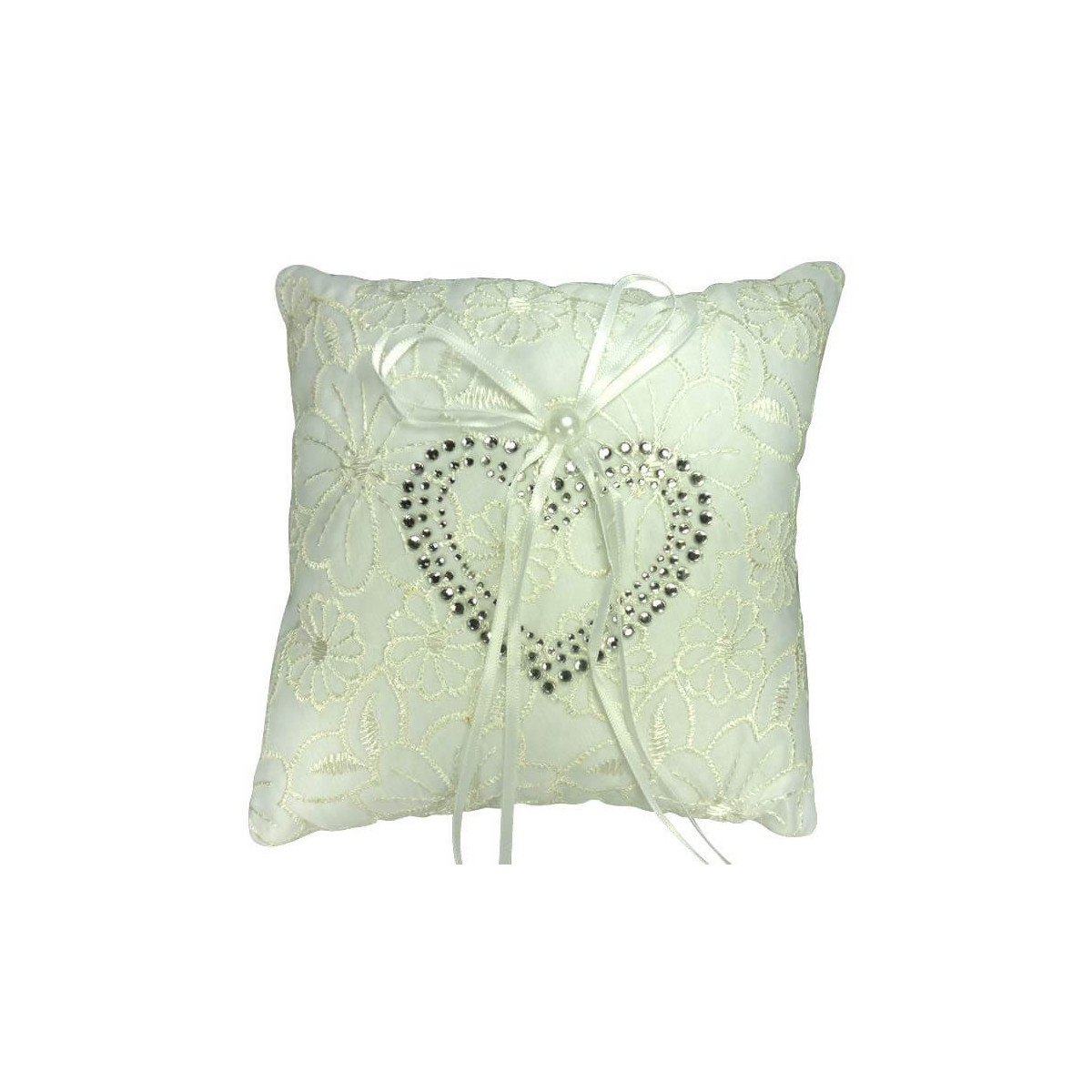 Coussin broderie mariage