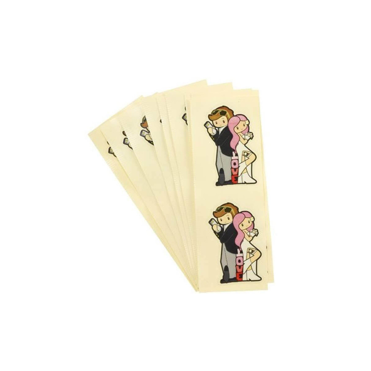 Autocollants mariés Mr & Mrs Love