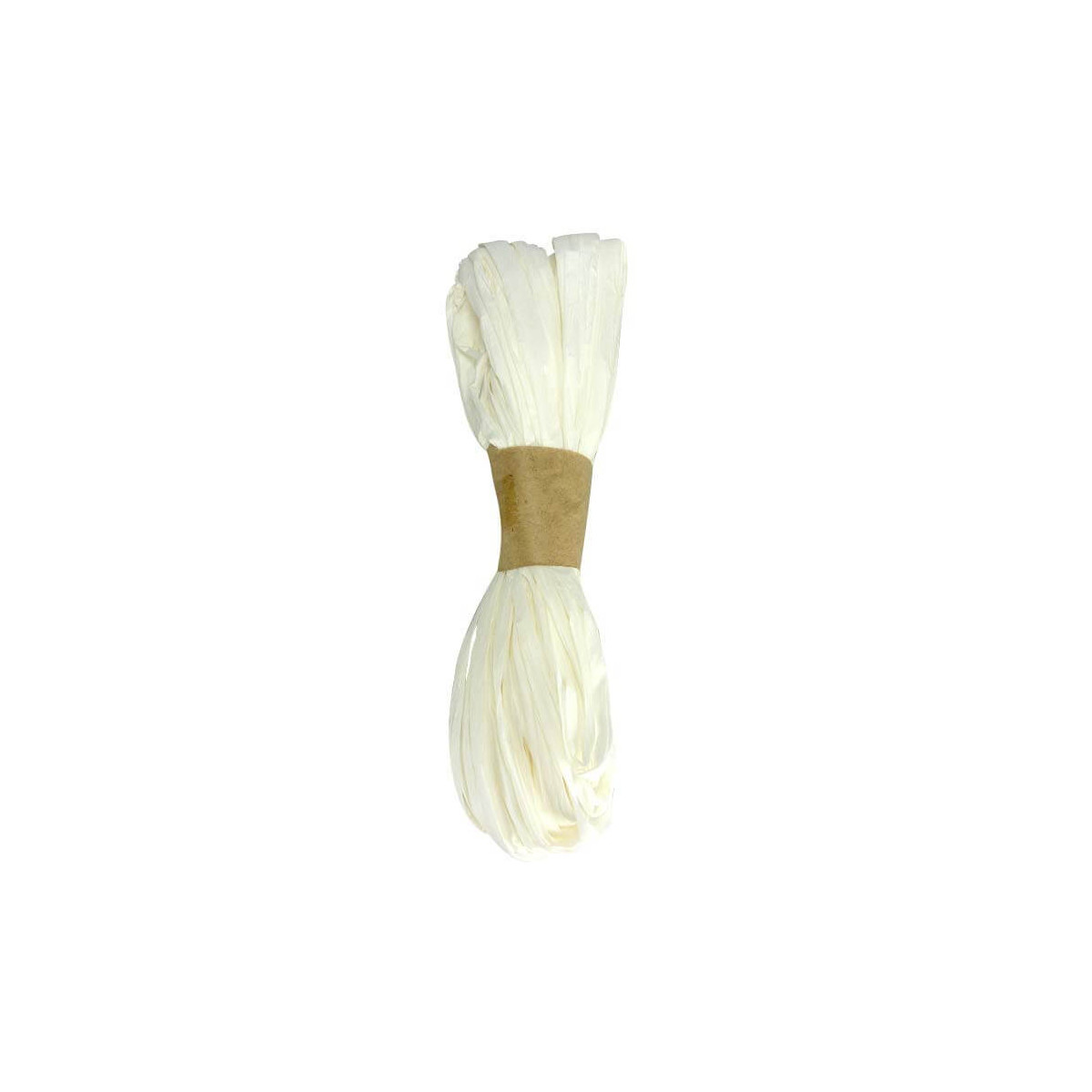 Ruban de raphia blanc