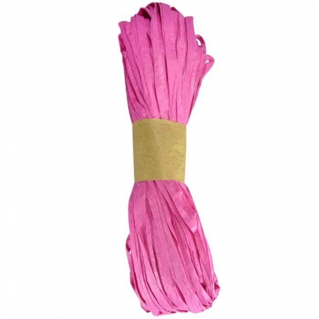 Ruban Raphia Fuchsia Pour Cadeaux
