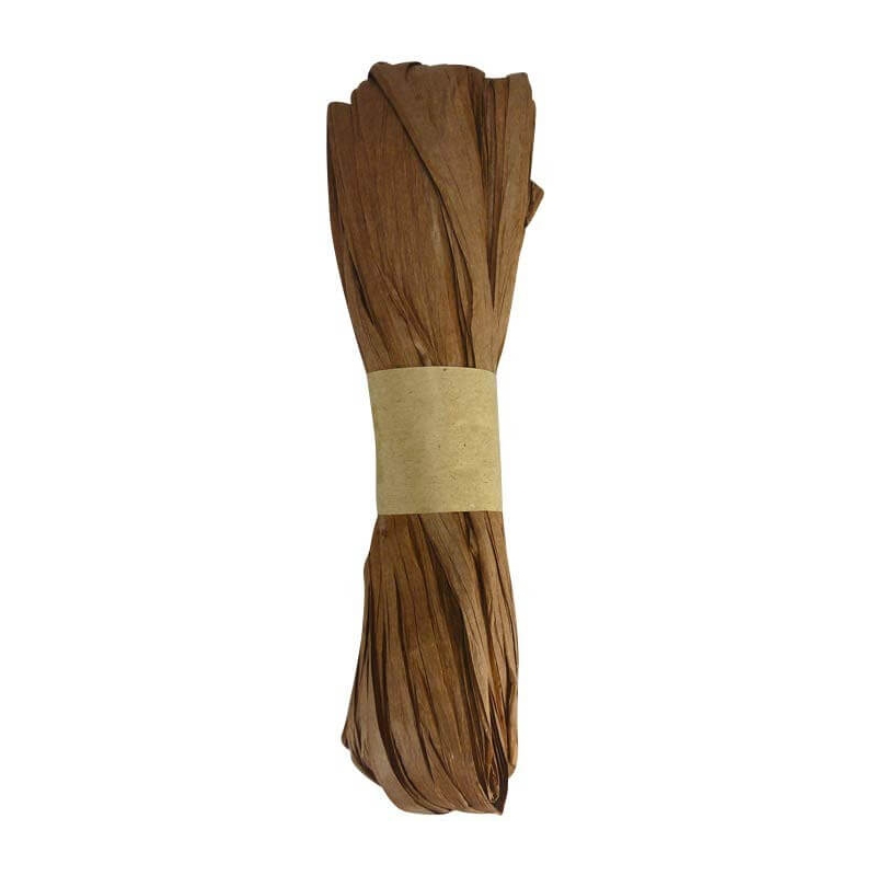 Ruban de rafia pour emballage marron