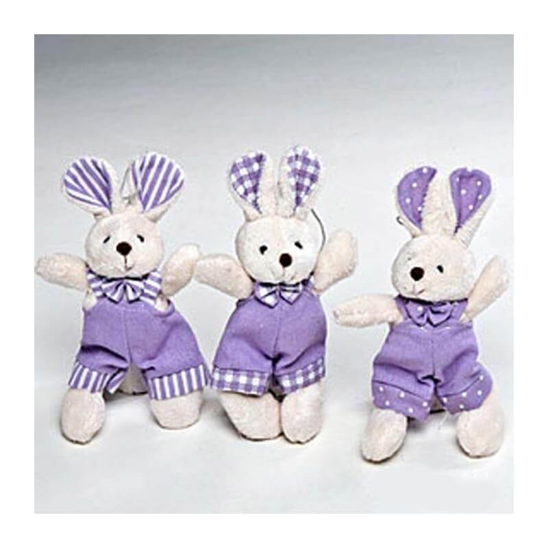 Petits lapins en peluche