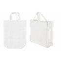 Sac non tissé blanc avec double poignée 35x39