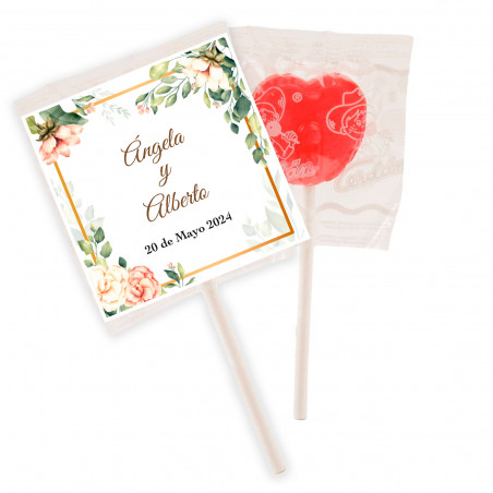 Sucette personnalisée avec adhésif pour cadeaux de mariage