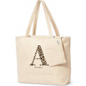 Sac personnalisé avec lettre léopard et nom
