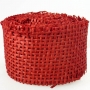 Rouleau de ruban en filet rouge