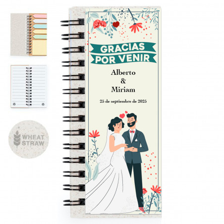 Bloc-notes Post-it personnalisé pour les cadeaux de mariage