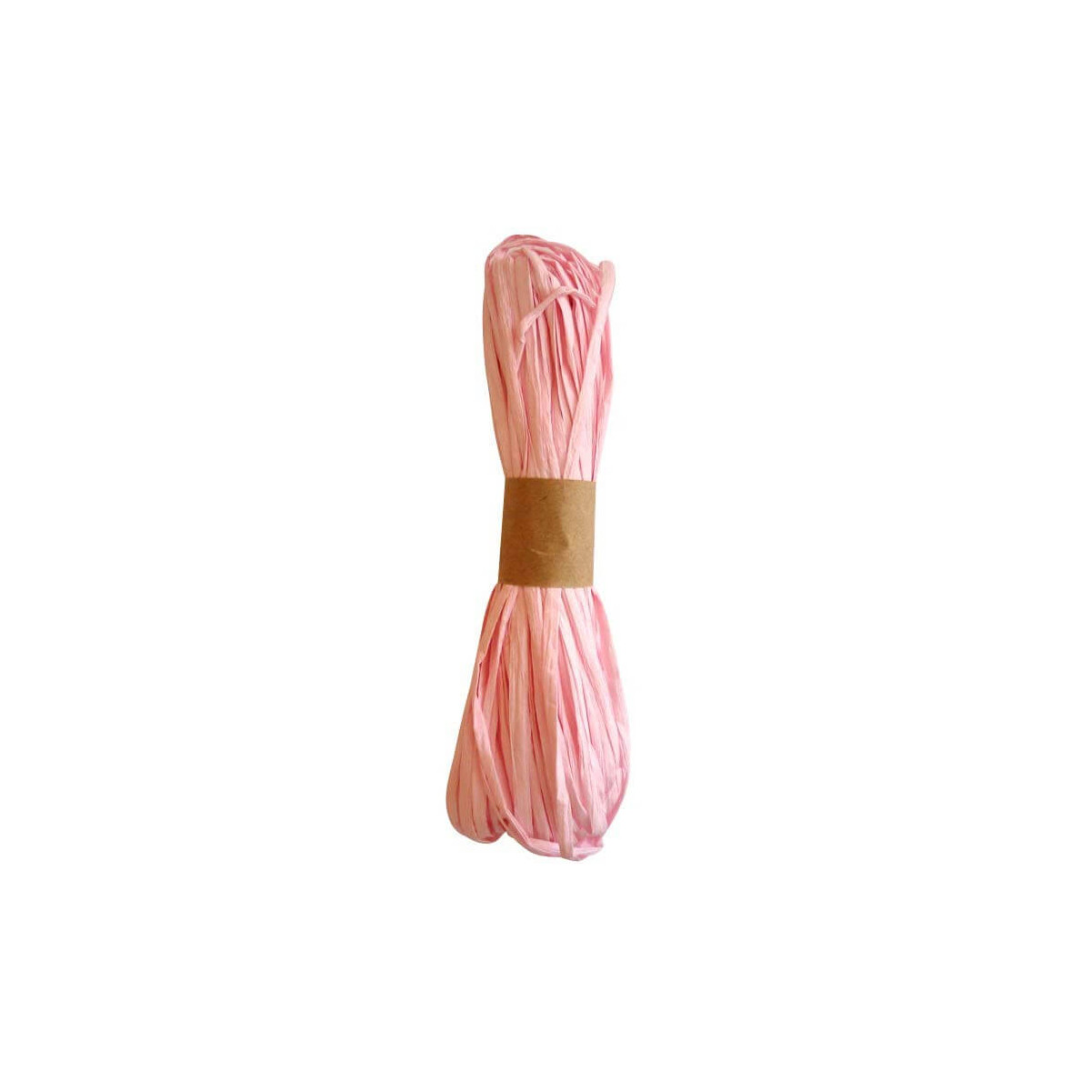 Corde de rafia rose