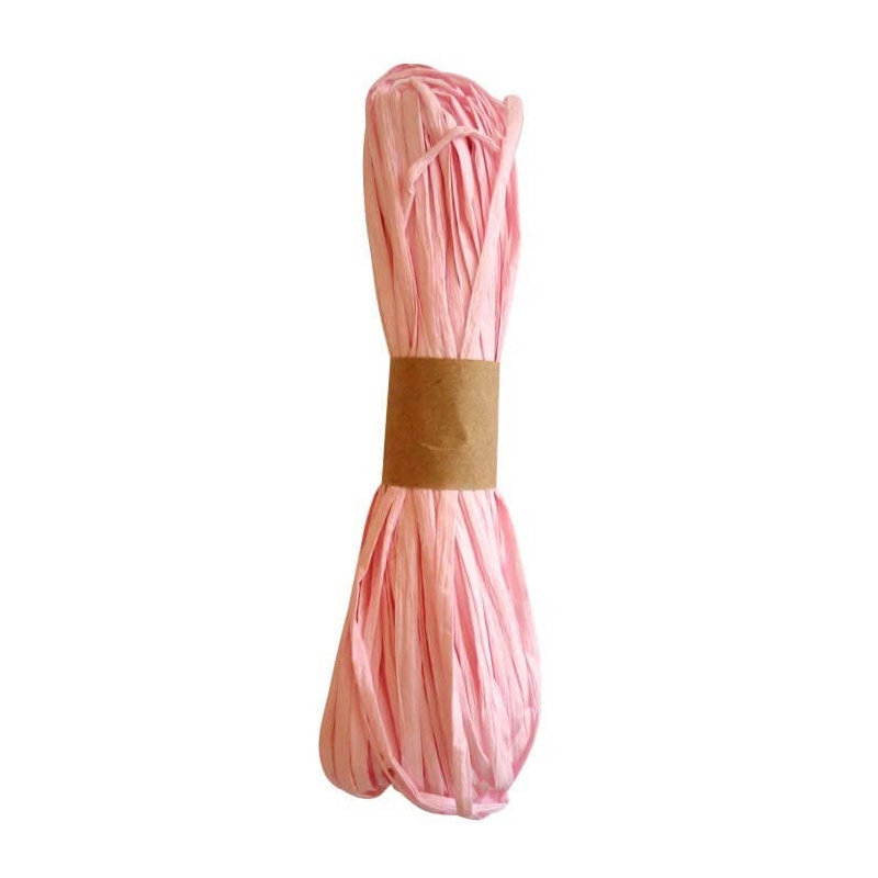 Ruban Decoratif Raphia Rose Ruban Decoratif Raphia Rose