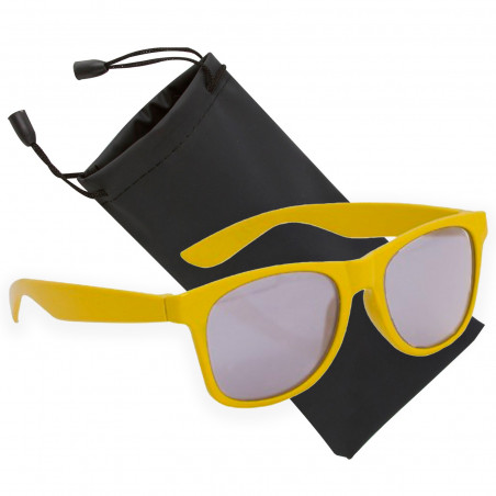 Lunettes de soleil jaunes pour enfants pour détails
