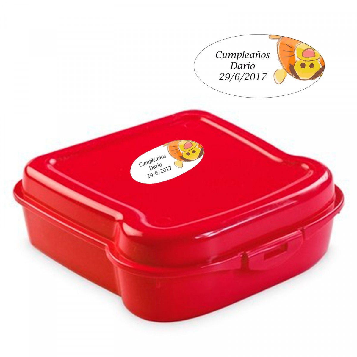Boîte à lunch personnalisée pour des cadeaux