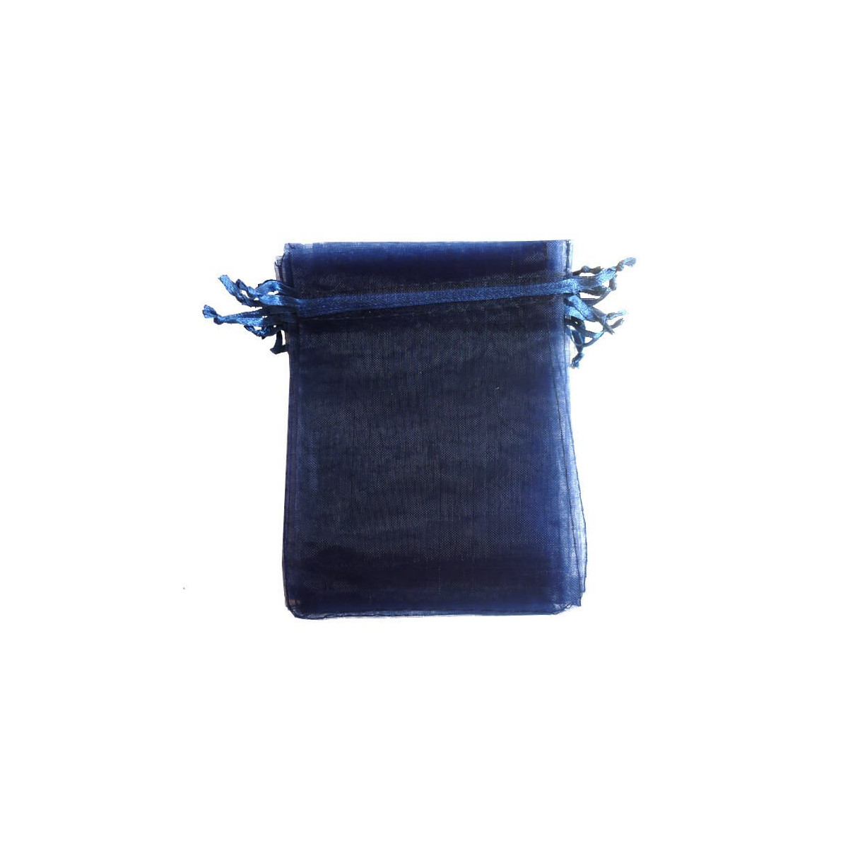 Bolsa de organza azul marino 15 x 20
