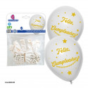 Ballons avec "joyeux anniversaire" imprimé