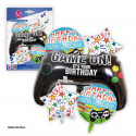 Ensemble de 5 ballons pour anniversaire avec des designs de gamer