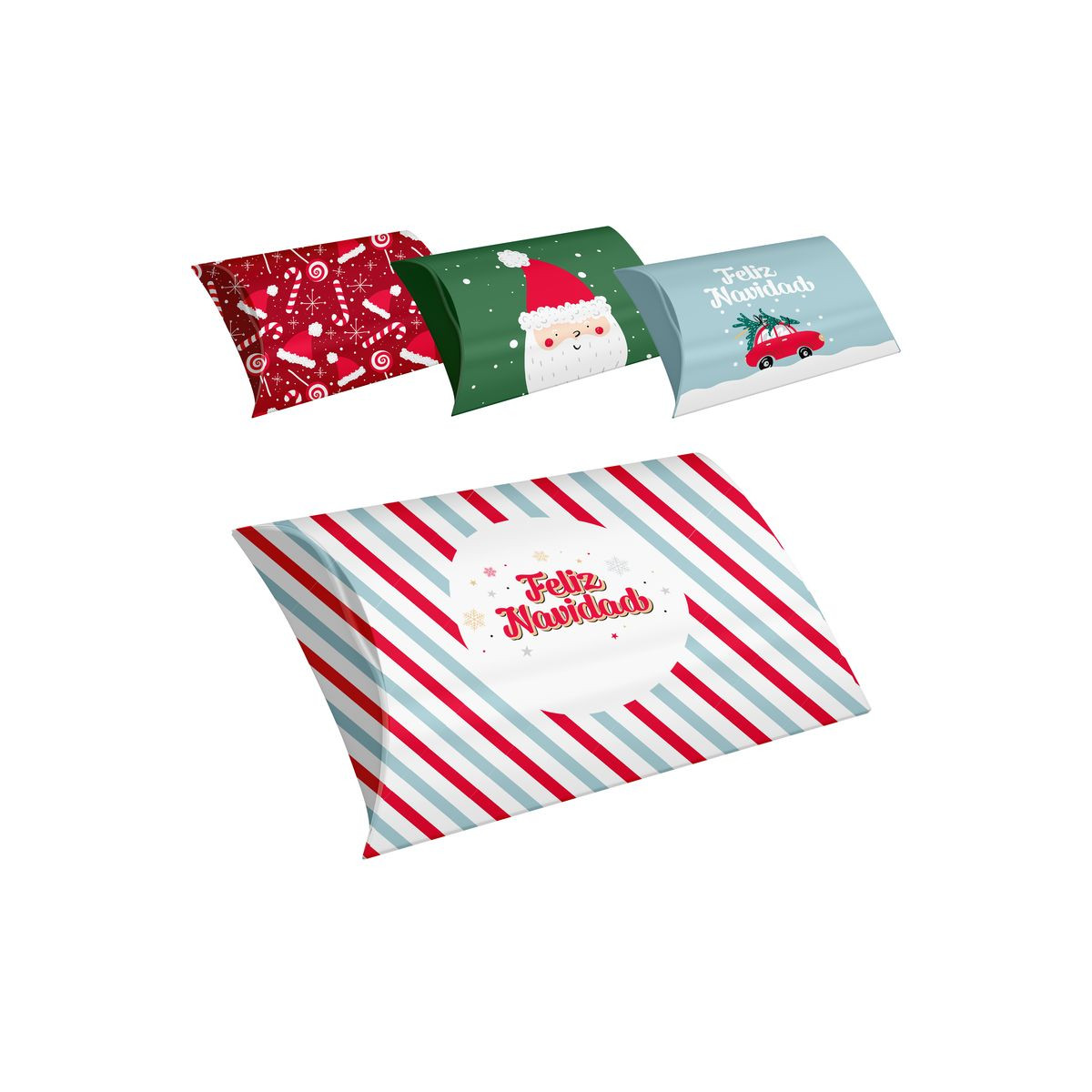 Coffrets de Noël 4 modèles différents 16,5x22,9cm