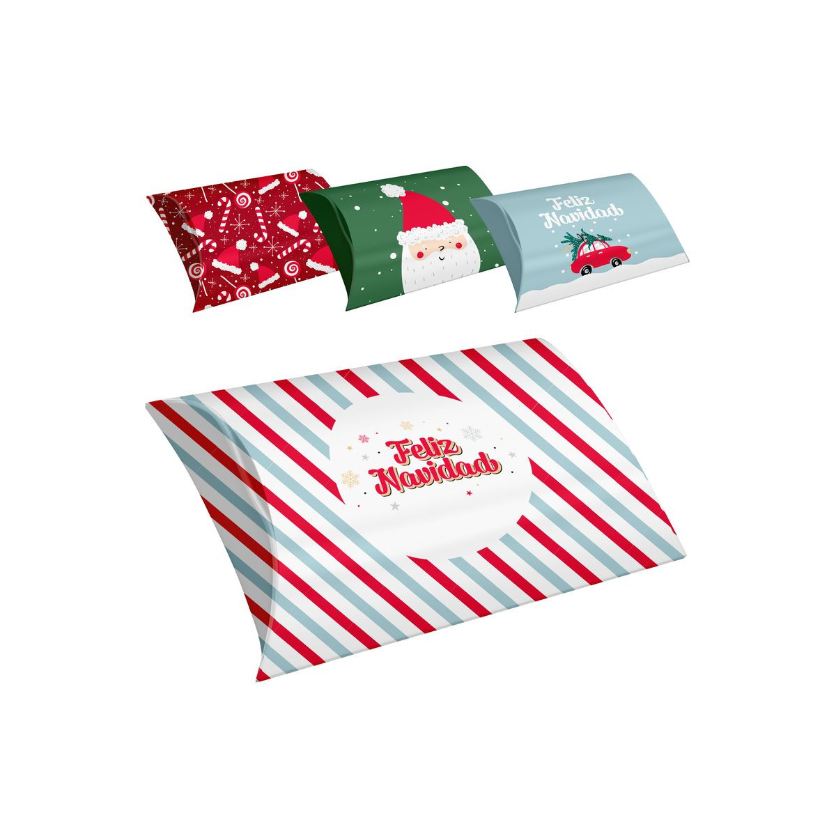 Coffrets de Noël 4 modèles différents 20.5x32.5cm