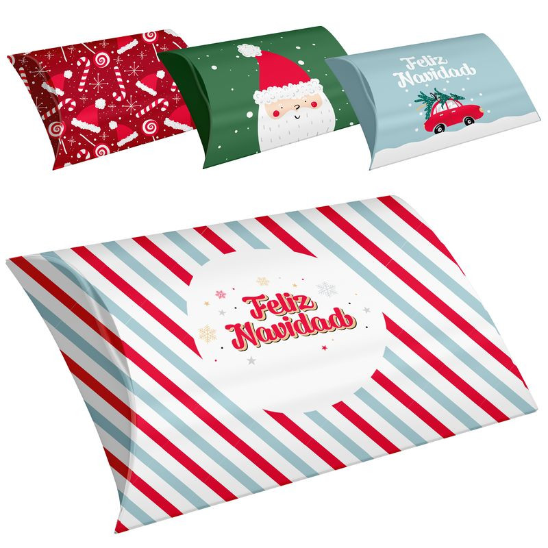 Coffrets de Noël 4 modèles différents 20.5x32.5cm