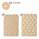 Enveloppes de Noël en papier kraft 10 unités 13x16