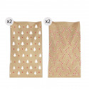 Enveloppes en papier kraft 4 unités pour Noël 20x30 minimaliste