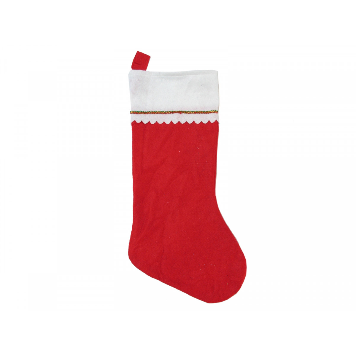Chaussette rouge suspendue décoration Noël pour décorer
